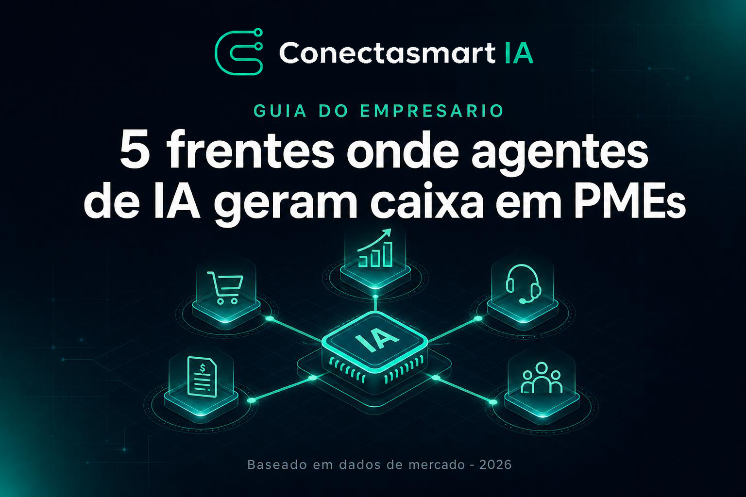 Guia do Empresário: 5 frentes onde agentes de IA geram caixa em PMEs